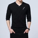 Casual Long Sleeve V Neck Shirt