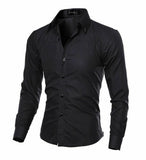 Long Sleeve Slim Fit Dress Shirts