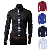 Long Sleeve Slim Fit Dress Shirts