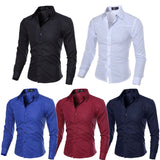 Long Sleeve Slim Fit Dress Shirts