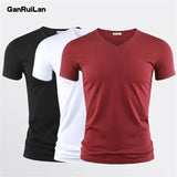 Mens T Shirt - V Collar