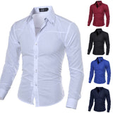 Long Sleeve Slim Fit Dress Shirts